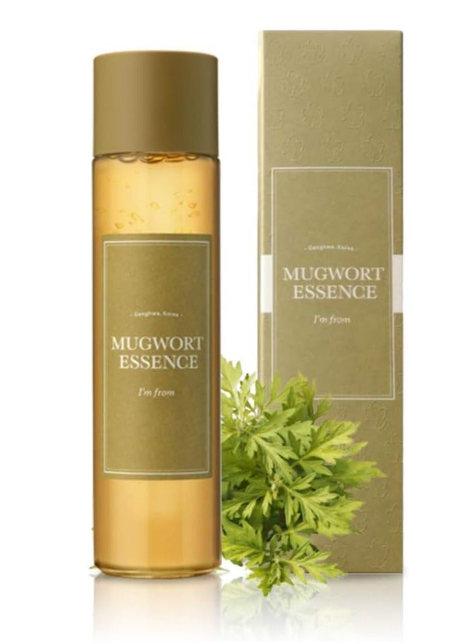 Mugwort Essence 5.4 Fl Oz  100% Vegan Mugwort Extract Soothe Sensitive and Irritated Skin Redness Relief Refreshing Korean Hydrating toner