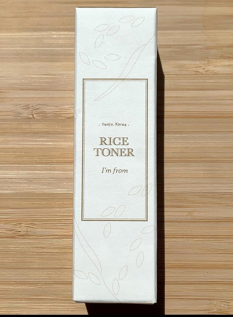 Rice Toner 77.78% Rice Extract from Korea Glow Essence with Niacinamide Hydrating for Dry Skin Vegan Alcohol Free Fragrance Free Peta Approved K Beauty Toner 5.07 Fl Oz