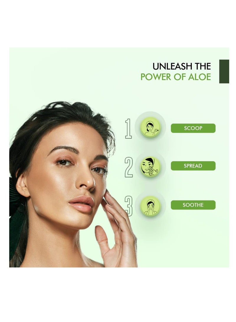 LAKMÉ 9 To 5 Naturale Aloe Aqua Hydrating Face Gel 50 G  With 100% Natural Aloe Vera  Lightweight Cooling Moisturizer  Moisturizes and Brightens Skin