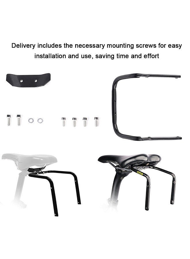 Rhinowalk Bike Saddle Bag Stabilizer Bracket Bicycle Tail Bag Mount Rear Rack AntiSway with Bottle Cage Mounting Holes for Mountain Road Bike