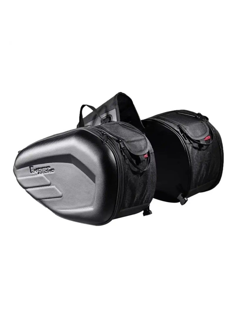 Pair Detachable Waterproof Motorcycle Hard Shell Saddle Bag