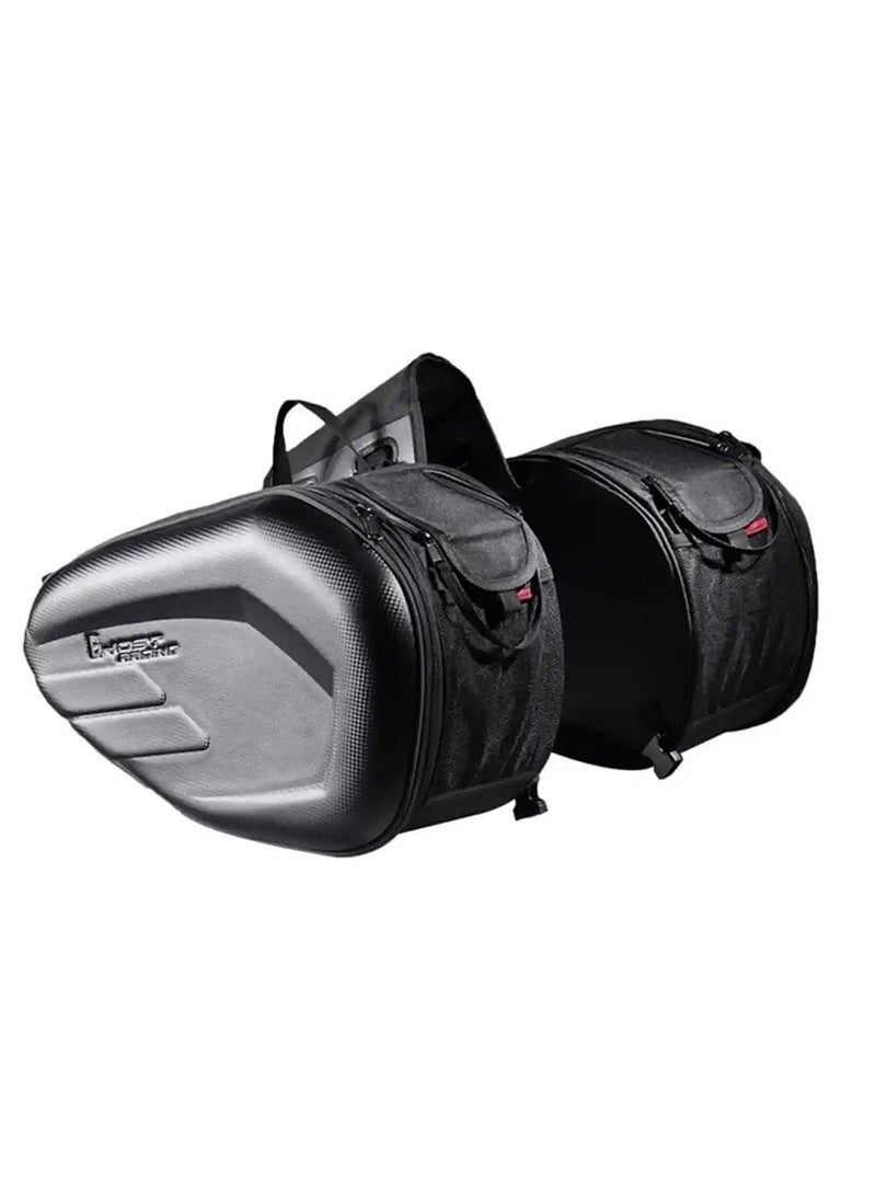 Pair Detachable Waterproof Motorcycle Hard Shell Saddle Bag