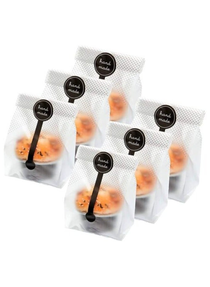 200Pcs Translucent Cake Cokkie Bags Cookie Cake Chocolate Candy Snack Bags Bakery Packets