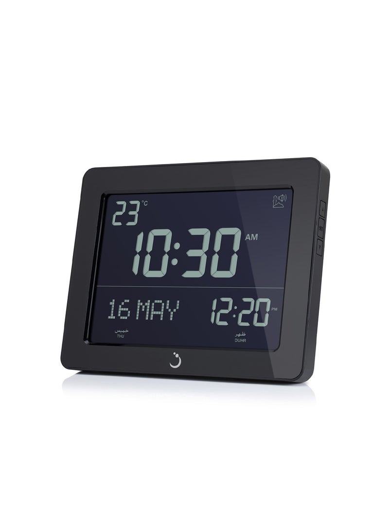 Al Fajr CJ-19 Black Azaan Wall/Desk Clock