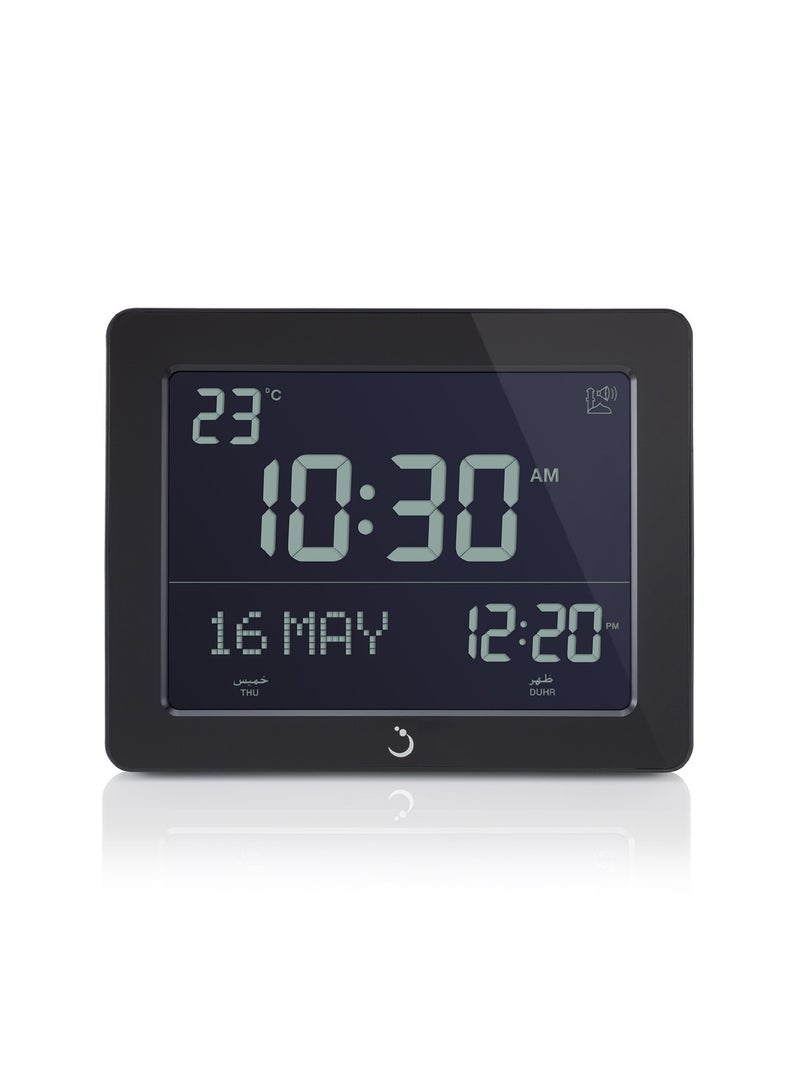Al Fajr CJ-19 Black Azaan Wall/Desk Clock