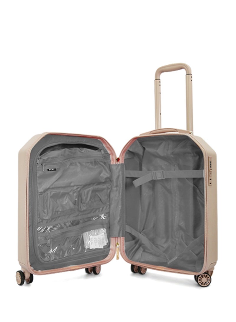 Allure Hardside Luggage on Wheels for Unisex | Ultra Lightweight ABS on with Spinner Wheels 4 Color Champagne