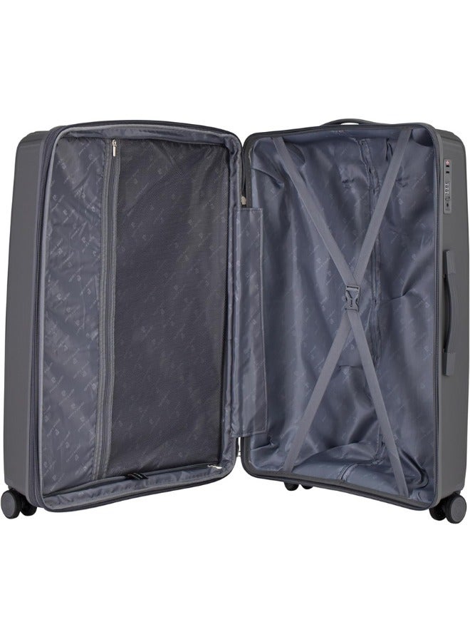 Pierre Cardin Unbreakable Luggage Set of 3, Expandable and Anti Theft Double Zipper Suitcase