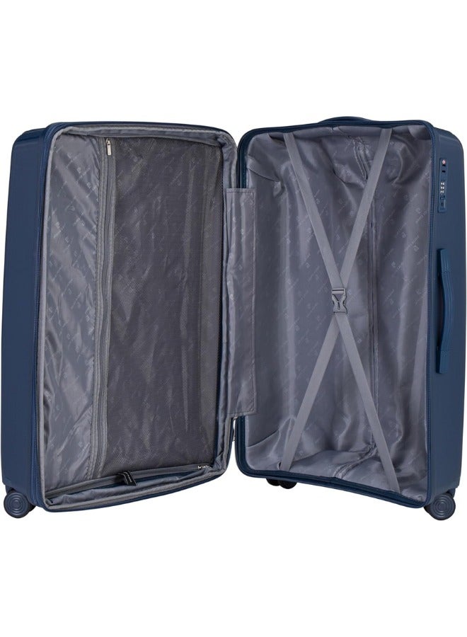 Pierre Cardin Unbreakable Luggage Set of 3, Expandable and Anti Theft Double Zipper Suitcase