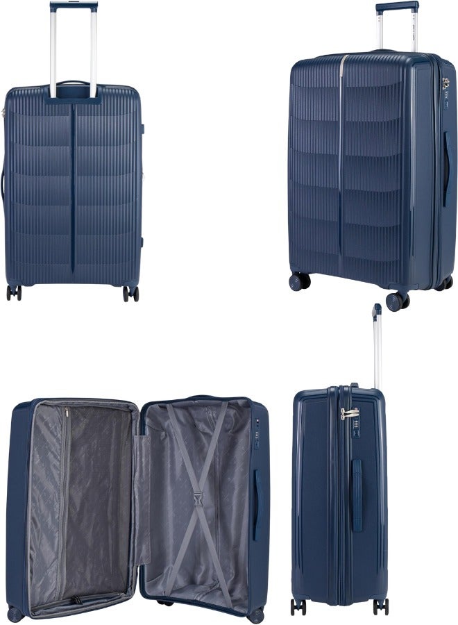 Pierre Cardin Unbreakable Luggage Set of 3, Expandable and Anti Theft Double Zipper Suitcase