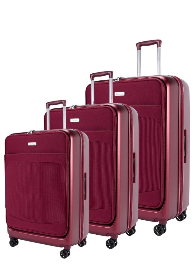 Pierre Cardin Luggage Lightweight Suitcase for Travel,
