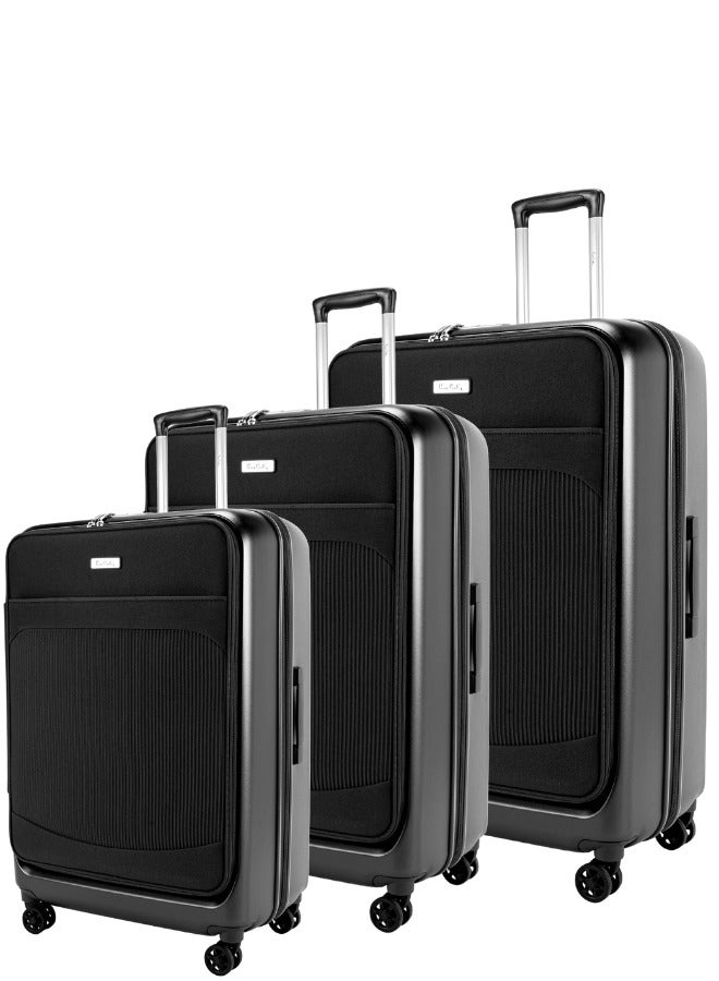 Pierre Cardin Luggage Lightweight Suitcase for Travel,