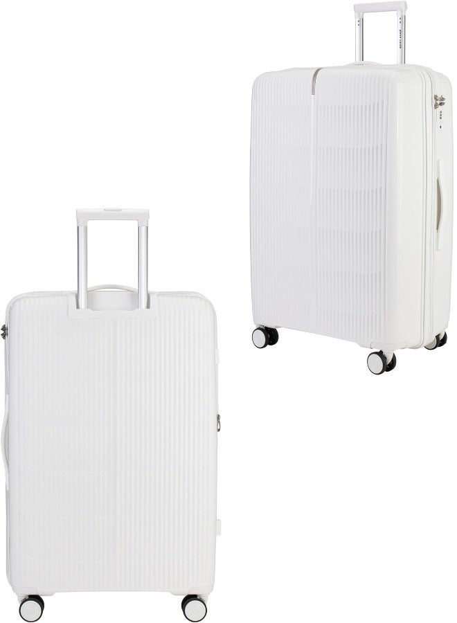 Pierre Cardin Unbreakable Luggage Set of 4, Expandable and Anti Theft Double Zipper Suitcase