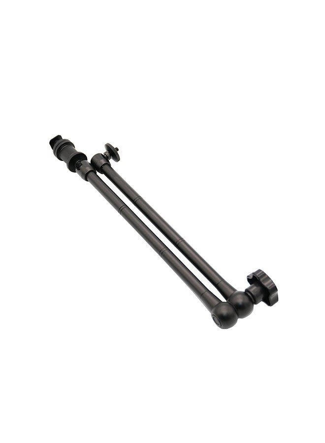 20 Inch Adjustable Articulating Friction Arm Aluminum Alloy 2KG Payload with Cold Shoe Universal 1/4 Screw for Flash Light Field Monitor Phone Mount Tripod Mounting