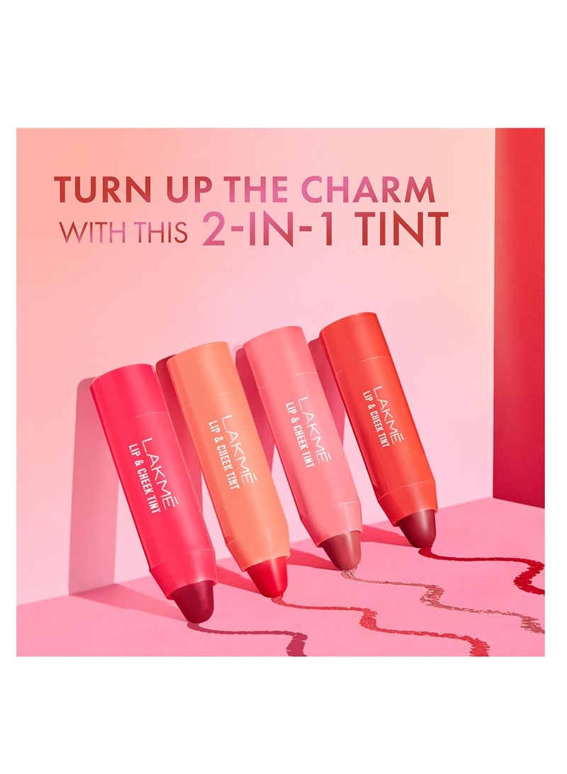 Lakme Lip Love Lip and Cheek Tint Fiery Red