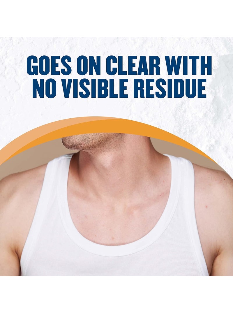 Gold Bond No Mess Clear Invisible Body Powder Spray, 7 oz., Absorbs Odor-Causing Sweat
