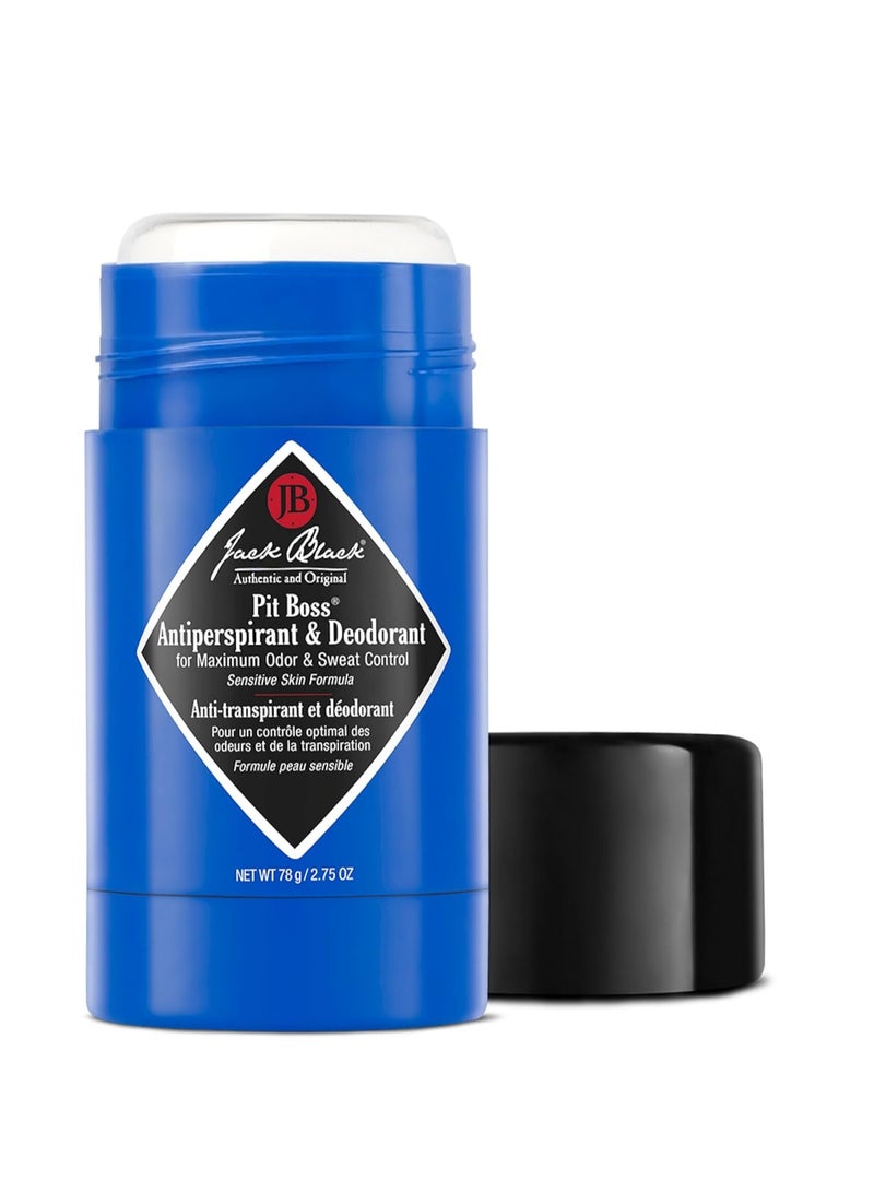 Jack Black Pit Boss Mens Deodorant Antiperspirant - Deodorant Men Sensitive Skin, Antiperspirant for Men, Mens Gifts for Christmas, Gifts for Men, Mens Stocking Stuffers, Stocking Stuffer for Men