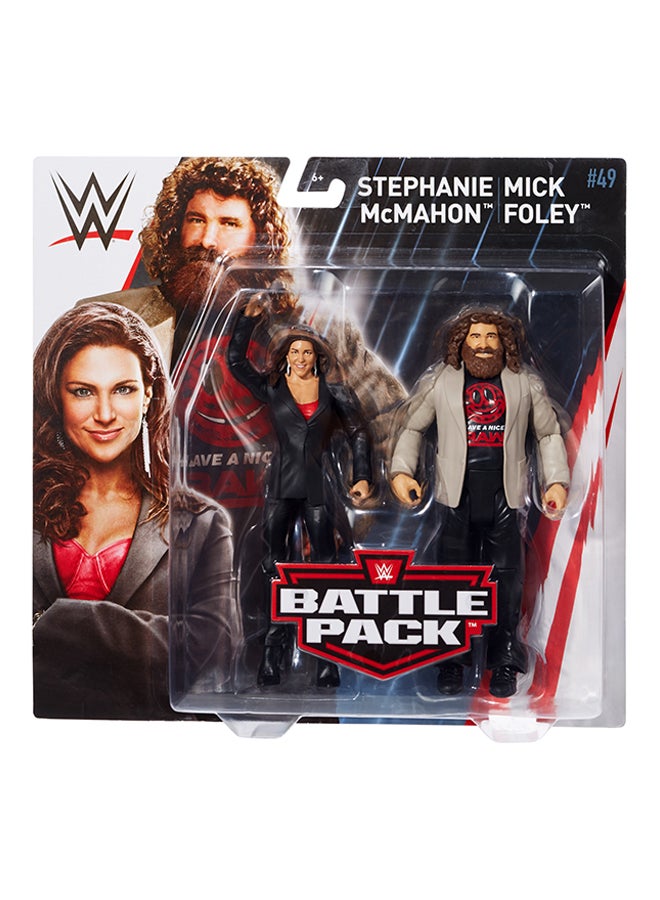 Stephanie McMahon And Mick Foley Action Figure  15 cm