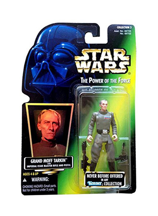 Power Of The Force Green Card Grand Moff Tarkin Action Figure