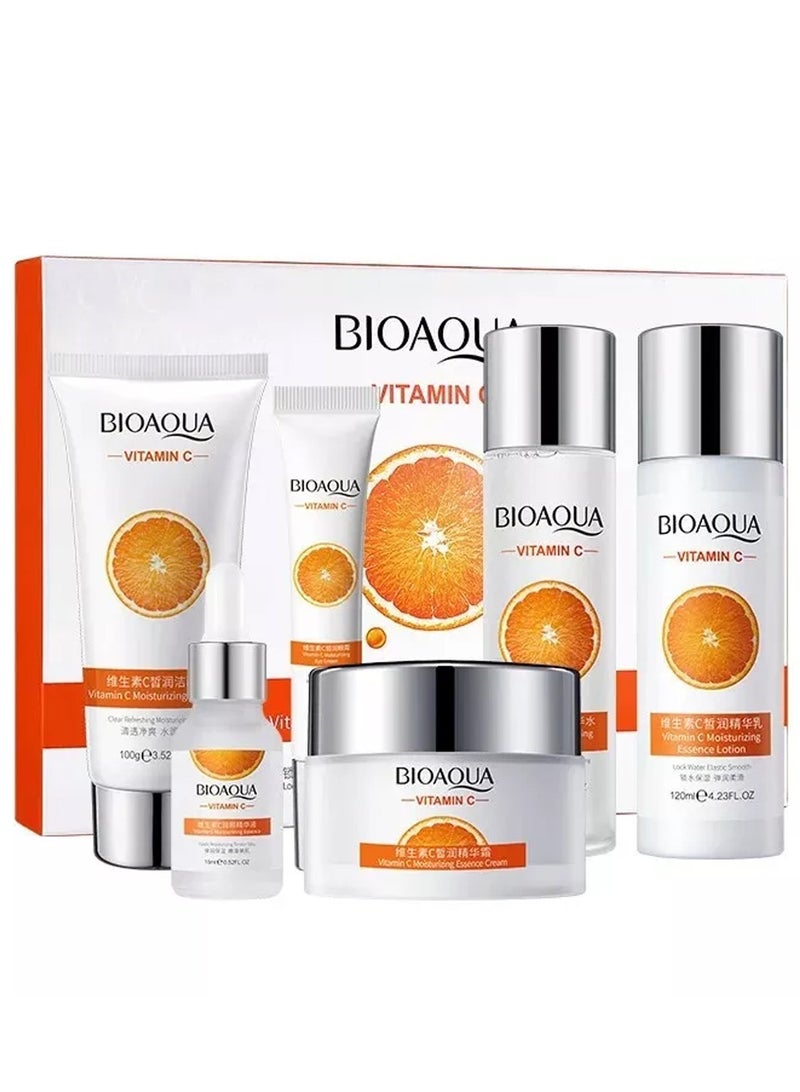 6Pcs set Vitamin C Skin care Moisturizing Hydrating Facial Skin Care SET