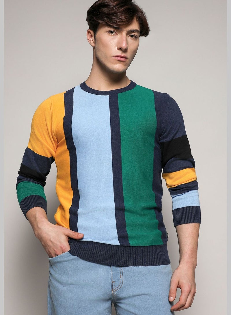 Colorblock Sweater