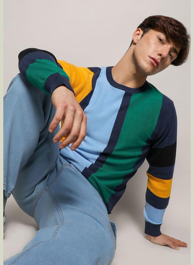 Colorblock Sweater