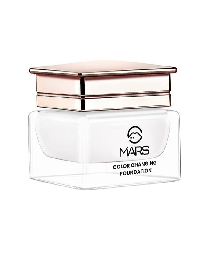 MARS Color Changing Water proof Satin Finish Liquid Foundation  White 20 ml
