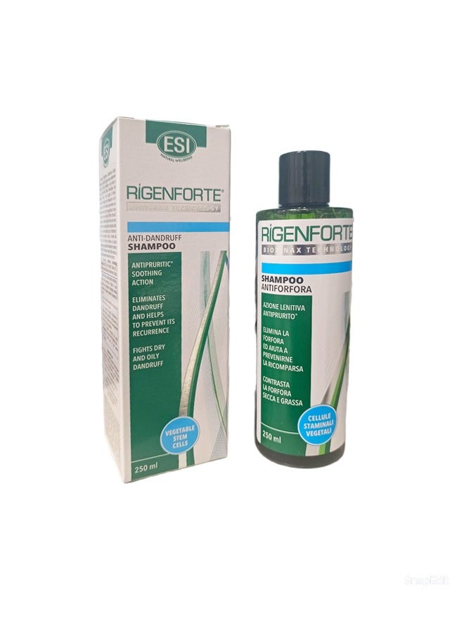 Rigenforte Biotinax Technology Anti-Dandruff Shampoo: Soothing Action for Scalp Comfort and Dandruff Elimination (250 ml)