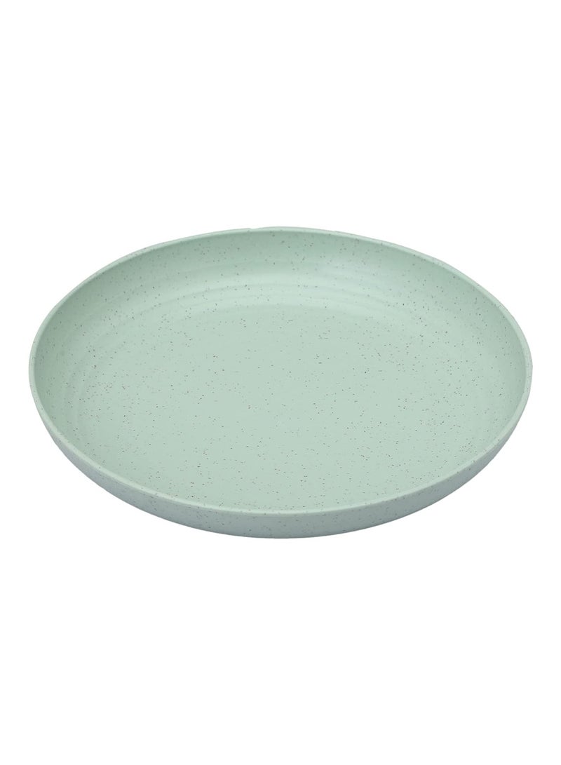 Snack Plate Pack of 1-8 Inches, Wheat Straw Plates Eco Friendly, Reusable, Unbreakable Snacks Plates, Dishwasher, Freezer & Microwave Safe Plates,Lightweight Dessert Plates (Mint Green)