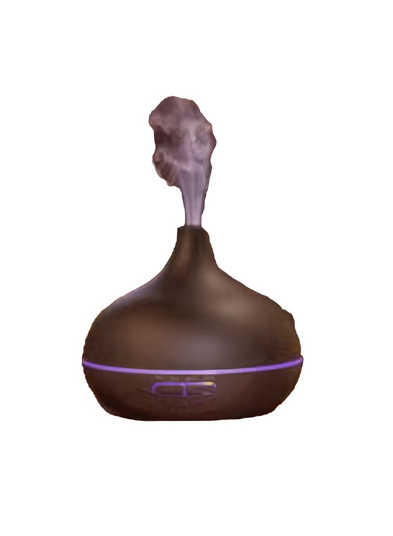 Essential Oil Diffuser, USB Led Ultrasonic Aroma Oil Diffuser Humidifier With 7 Colors, Durable And Reliable Fragrance Diffuser Machine, Portable Cool Mist Humidifier For Home Office, (Dark Brown)