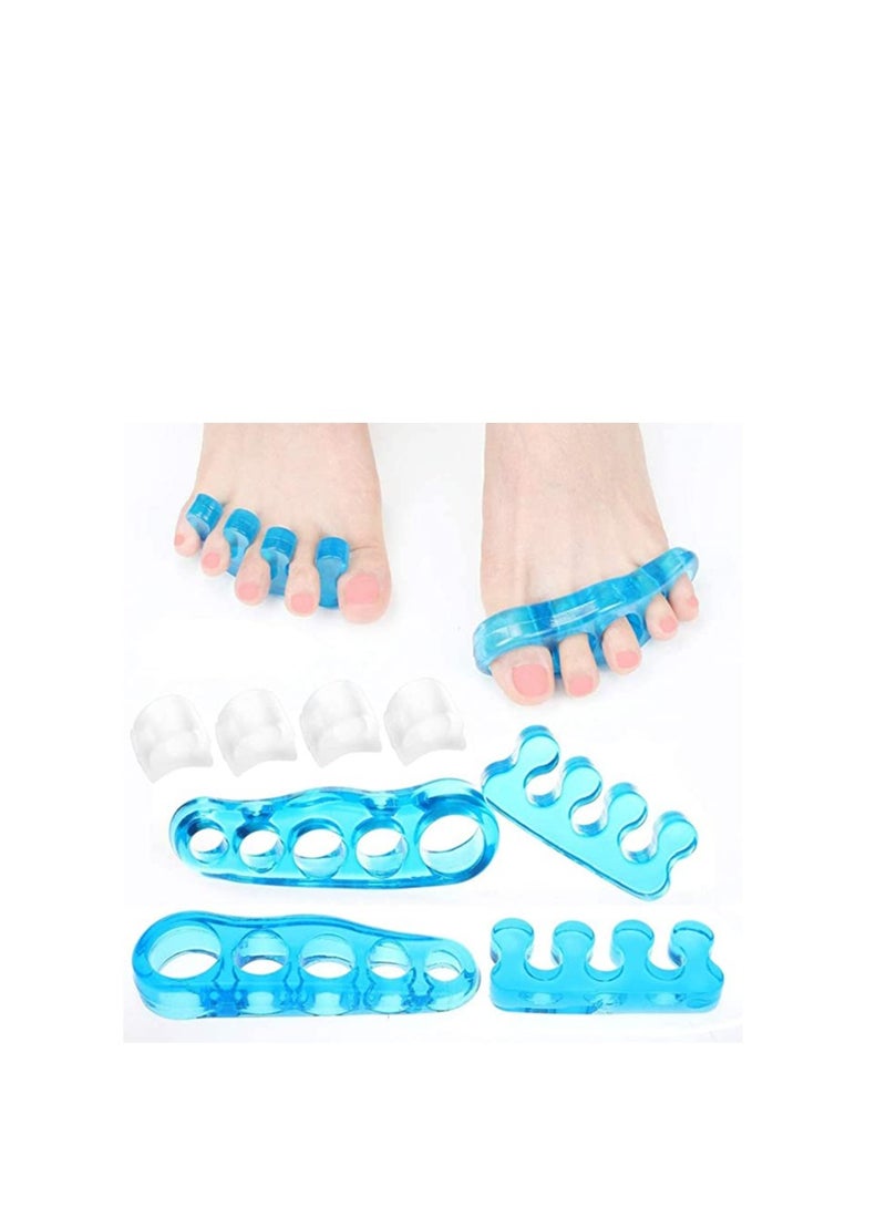 Gel Toe Stretcher and Separator for Relaxing, 8 Pcs Bunion Relief, Hammer Toe and More for Women and Men Quickly Bunion Pain Relief Hallux Valgus Treatment Straighten Feet Alleviating Pain