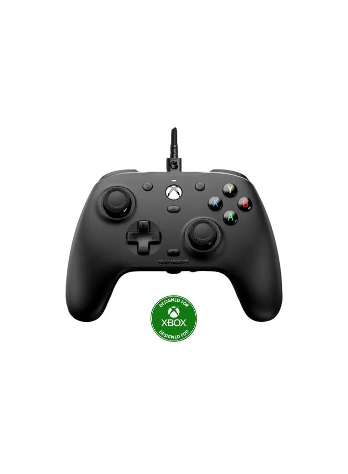 G7 Wired Controller For Xbox / PC, Includes An Extra White Faceplate – Black