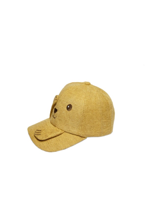 Cute Peek-A-Boo Base-Ball Style Cap Yellow