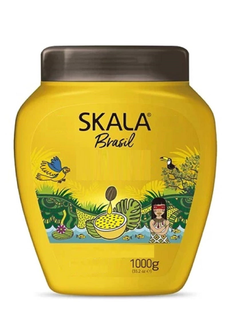SKALA - Brasil - Creme de Tratamento 2 em 1 Maracuja e Oleo De Pataua 1 Kg - (Passion Fruit & Pataua Oil 2 in 1 Treatment Cream Net 35.27 Oz)