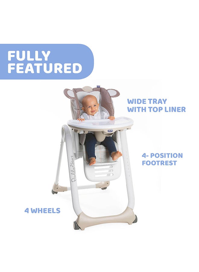 Polly 2 Start Highchair 0M-3Y, Monkey