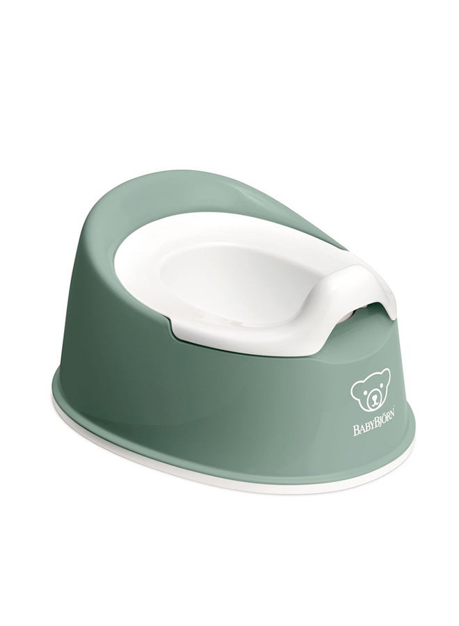 Baby Smart Potty Seat - Deep Green And White