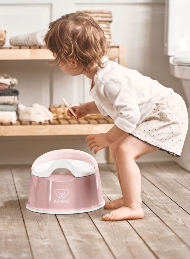 Baby Smart Potty Seat Powder Pink And White