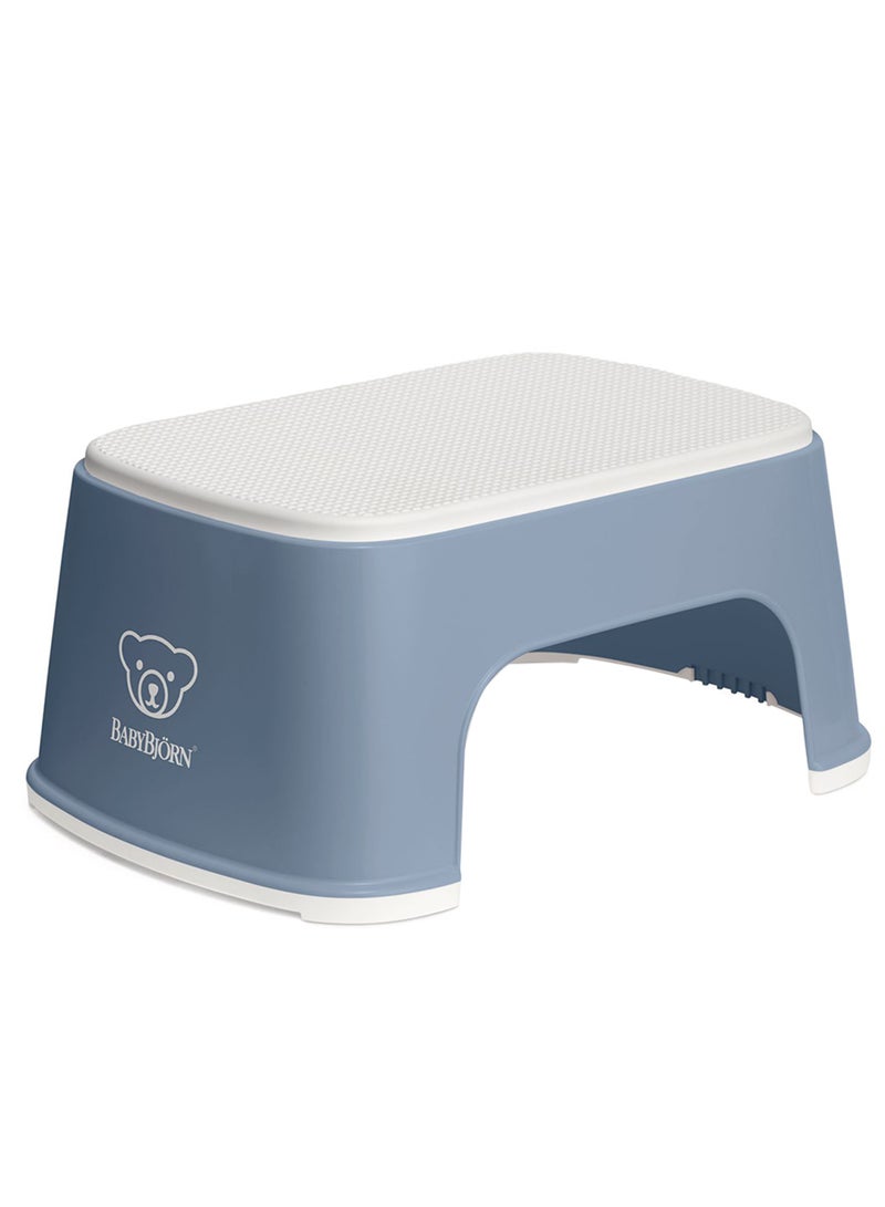 Baby Step Stool Deep Blue And White