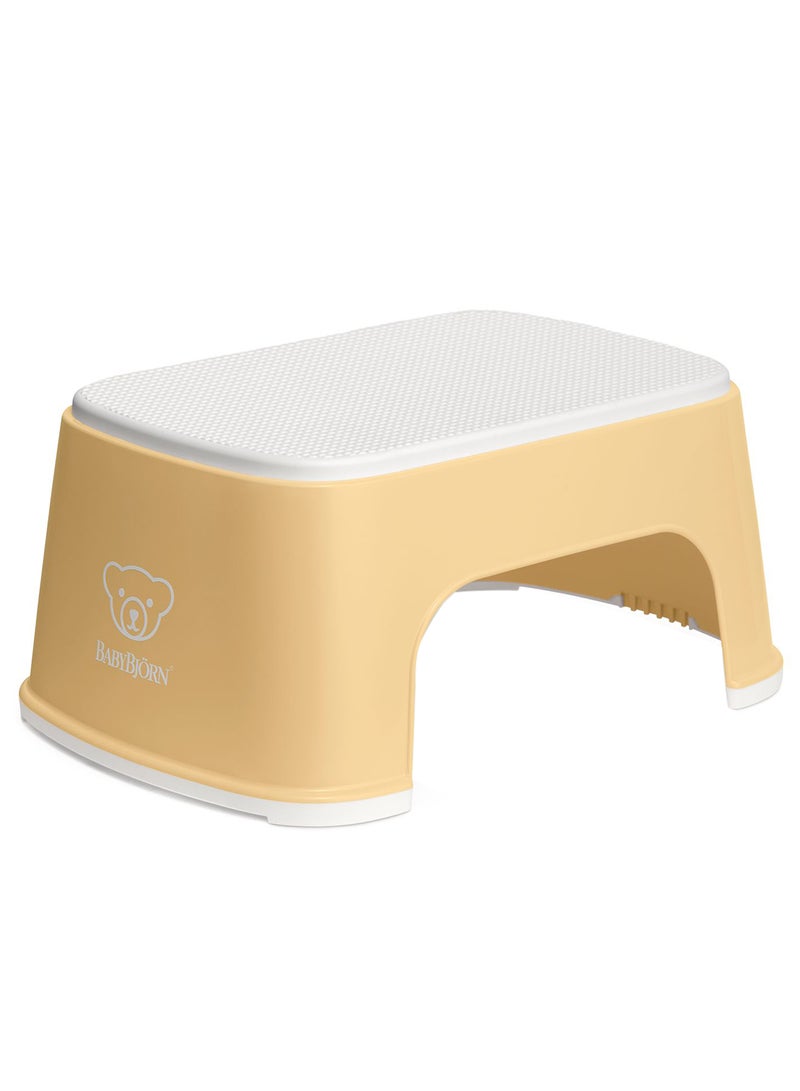 Baby Step Stool Powder Yellow And White