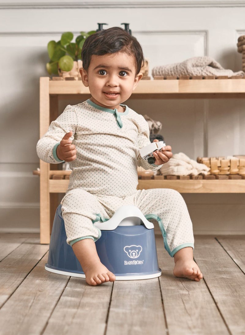 Baby Smart Potty Seat - Deep Blue And White