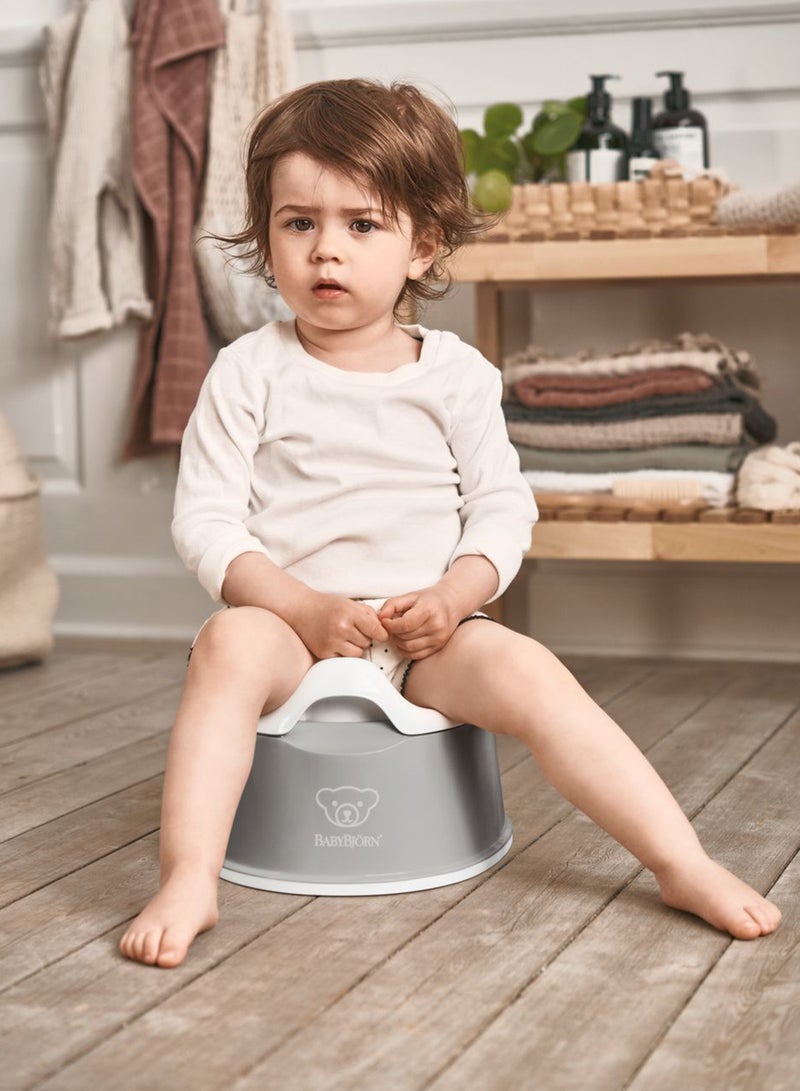 Baby Smart Potty Seat Grey And White