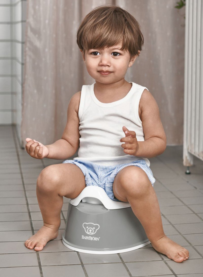 Baby Smart Potty Seat Grey And White