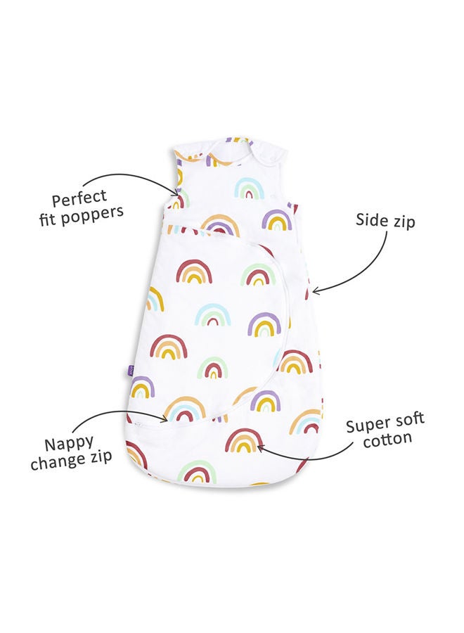 Pouch Baby Sleeping Bag With Zip For Easy Nappy Changing From 0-6 Months, 1.0 Tog