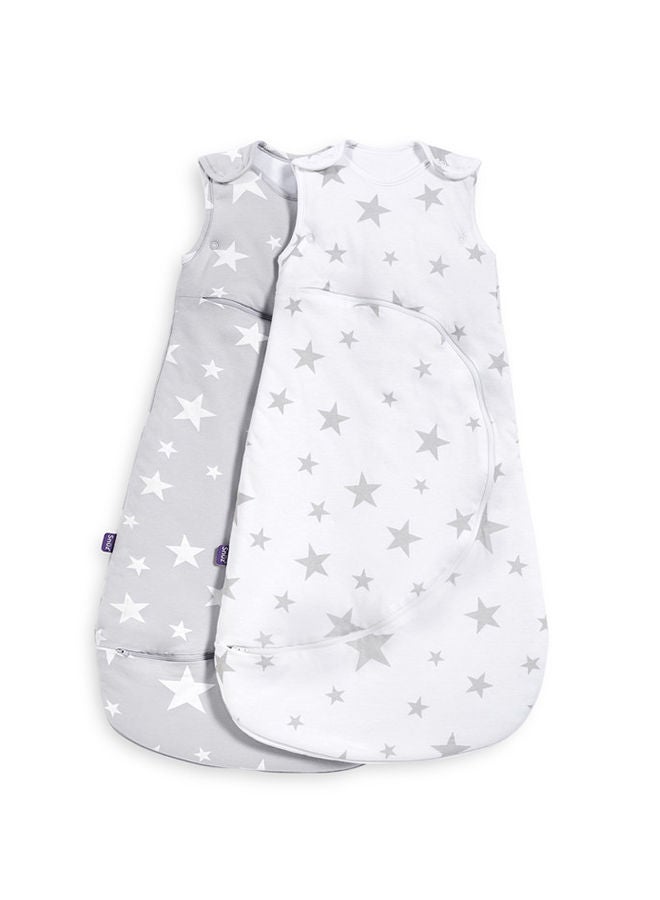 Baby Sleeping Bag Pouch With Zip For Easy Nappy Changing From 0-6 Months, 1.0 Tog