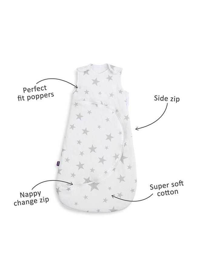 Pouch Baby Sleeping Bag With Zip For Easy Nappy Changing From 6-18 Months, 1.0 Tog