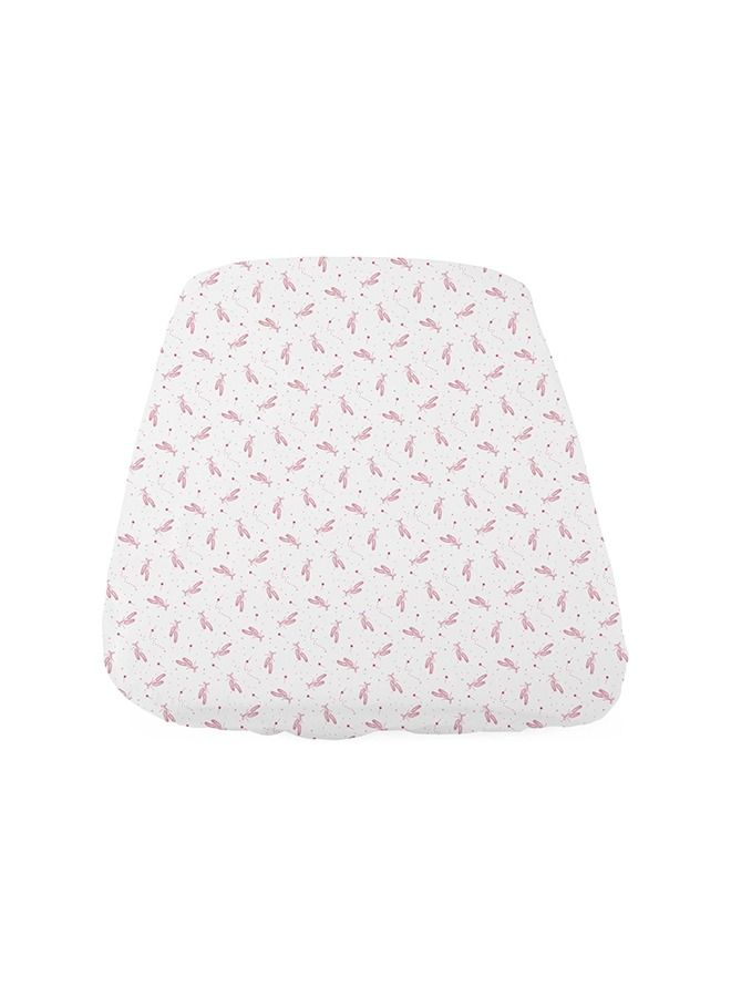 Crib Set 2 Fitted Sheets Compatible With Next2Me Forever Pink Ballet