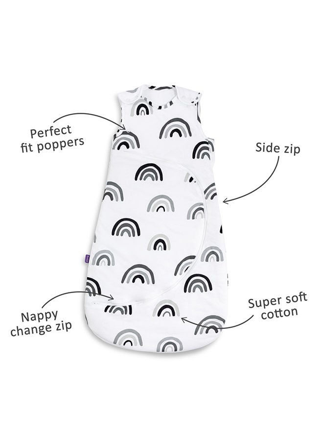 Pouch Baby Sleeping Bag With Zip For Easy Nappy Changing From 0-6 Months, 1.0 Tog