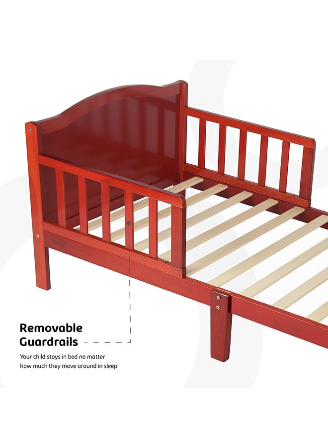 Wooden Toddler Bed 143x73x60 With Mattress 140x70x10 Cm