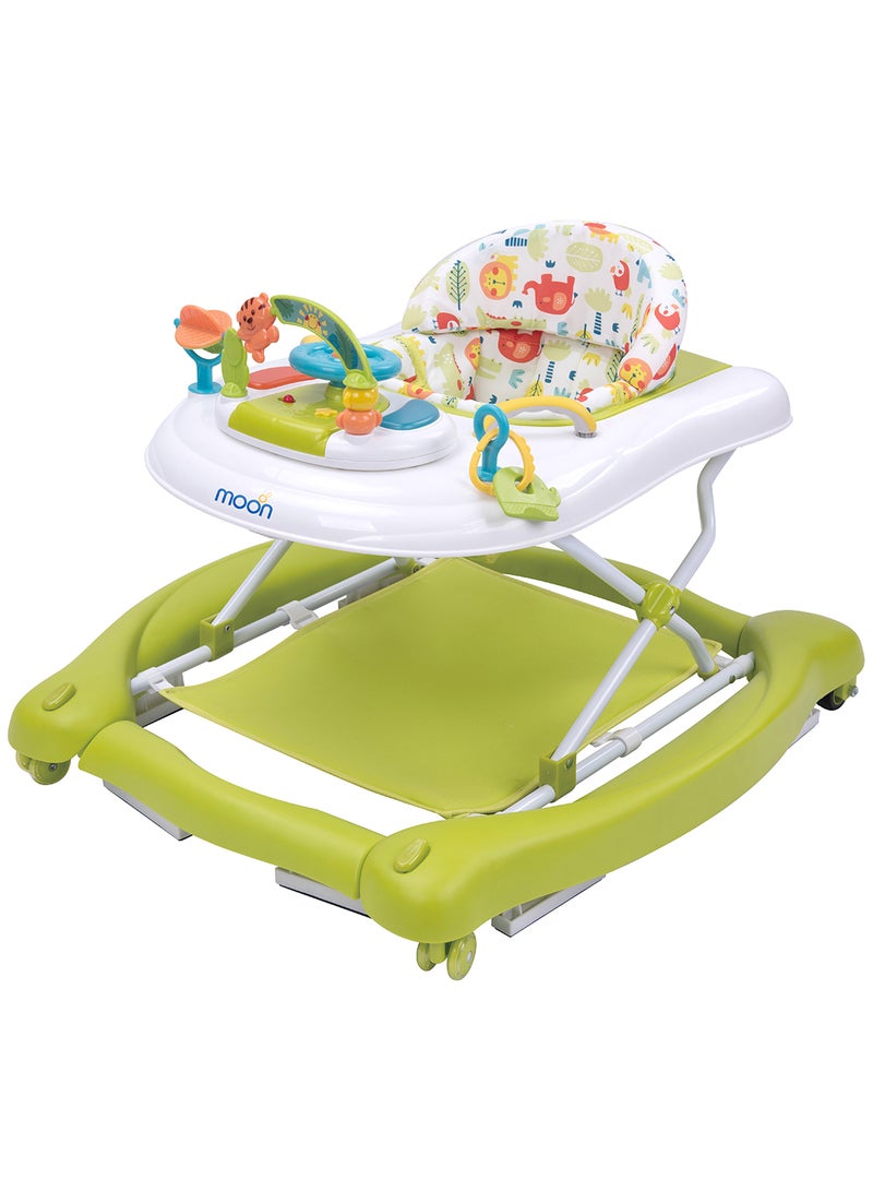 Crusie 4 In 1 Walker Jumper 6 To 18 Months, Jungle Themed Removable Music Box Well Padded Seat, Strong Metal Frame