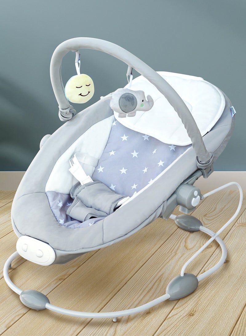 Hopper Baby Bouncer Portable Soothing Seat With Vibration 0-6 Months