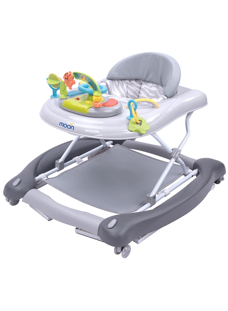 Crusie 4 In 1 Walker Jumper 6 To 18 Months, Jungle Themed Removable Music Box Well Padded Seat, Strong Metal Frame